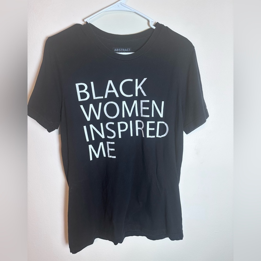 Black Women Inspire Me Black T-Shirt Small Women Empowerment